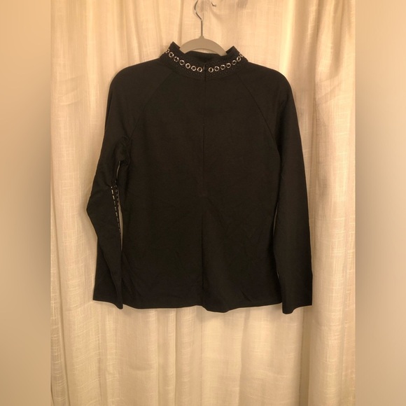 Black Studded Women's Top - Picture 10 of 11